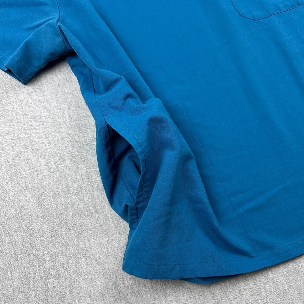 Figs Scrub Top Mens 2XL Blue‎ Chisec Three Pocket Technical Collection Medical